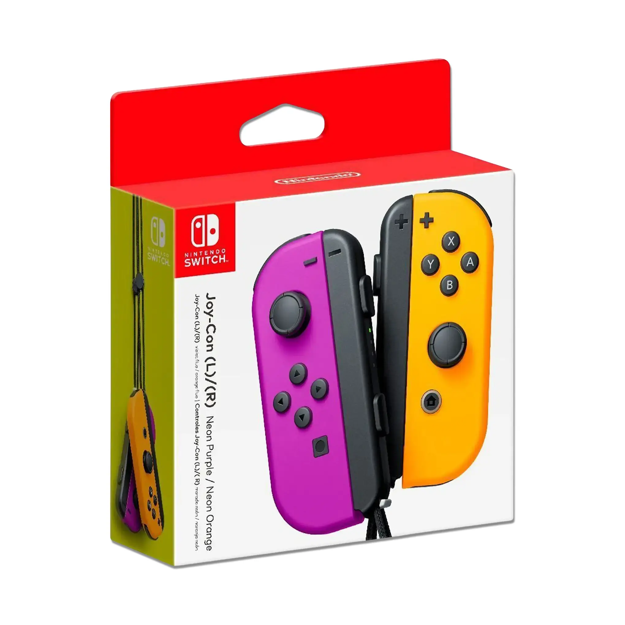 Nintendo Joy-Con (LR) Wireless Controllers Purple-Neon Orange