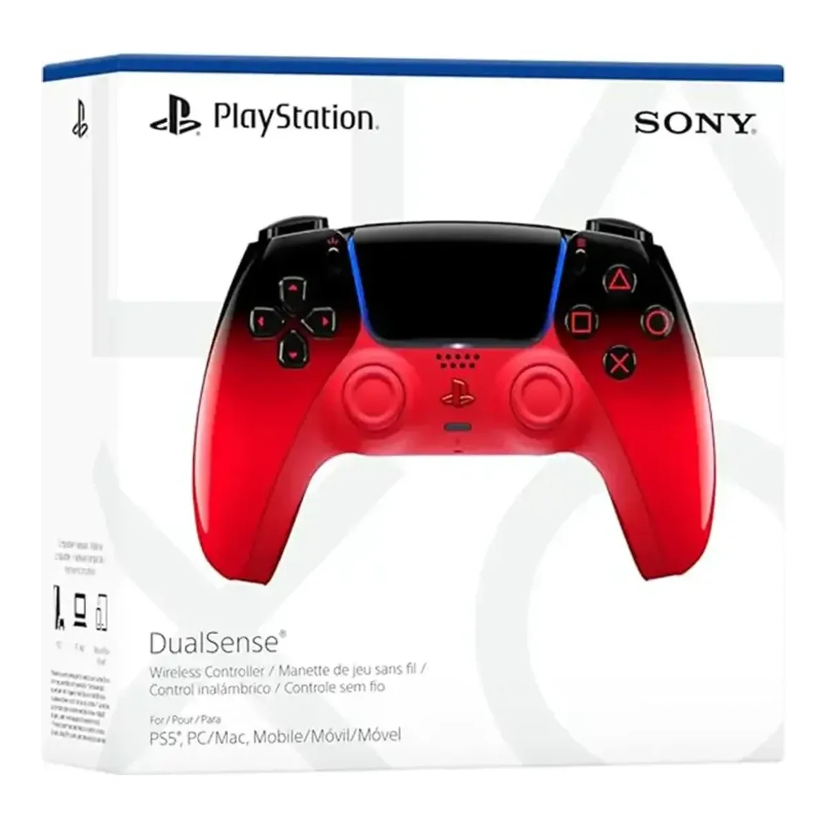 PS5 Duasens Wireless Controller Techno Red