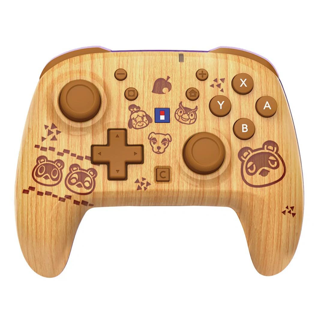 Animal Crossing: New Horizons Wireless Horipad TURBO for Nintendo Switch 2 (Wood Brown)